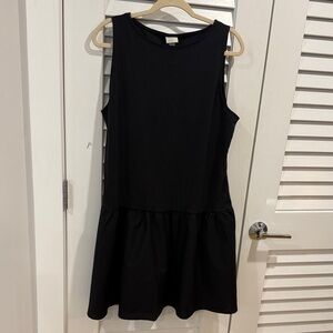 a new day Black Sleeveless Mini Dress with Drop Waist